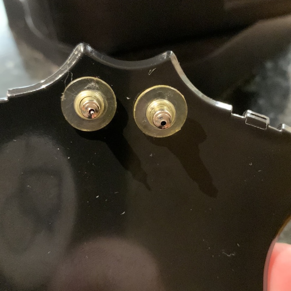 Long Dangling Silver Stud Earrings - image 4